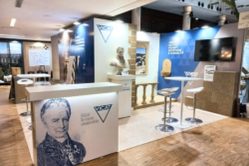 Stand Vicat Salon International du patrimoine 